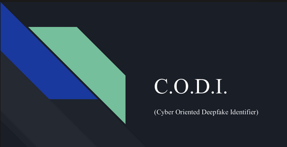 C.O.D.I. — VoiceVerify demo title screen.