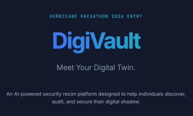 DigiVault — demo title screen.