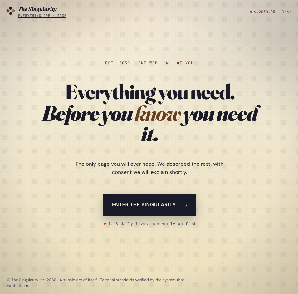Slopularity — demo screenshot.