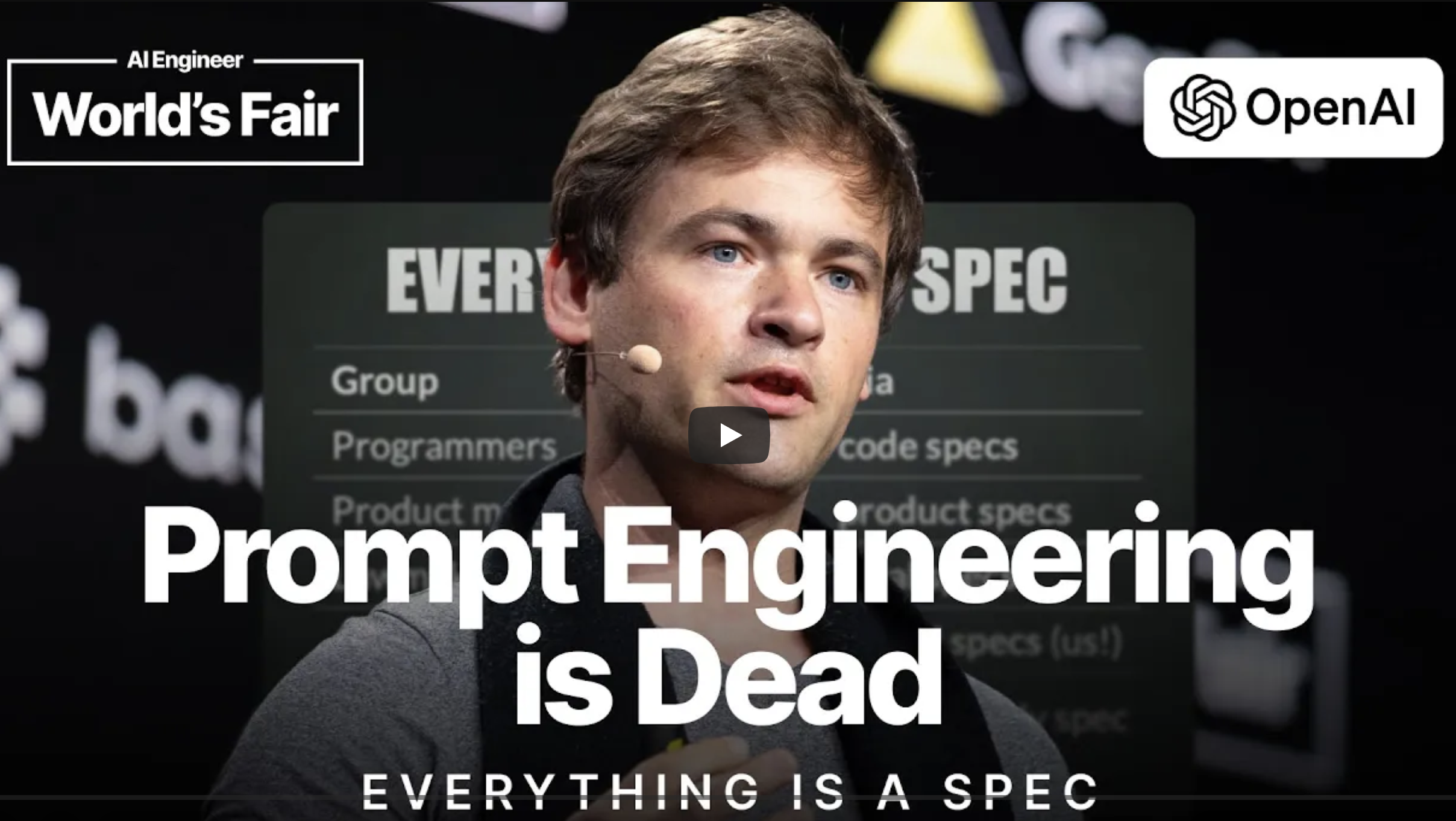 Everything is a spec