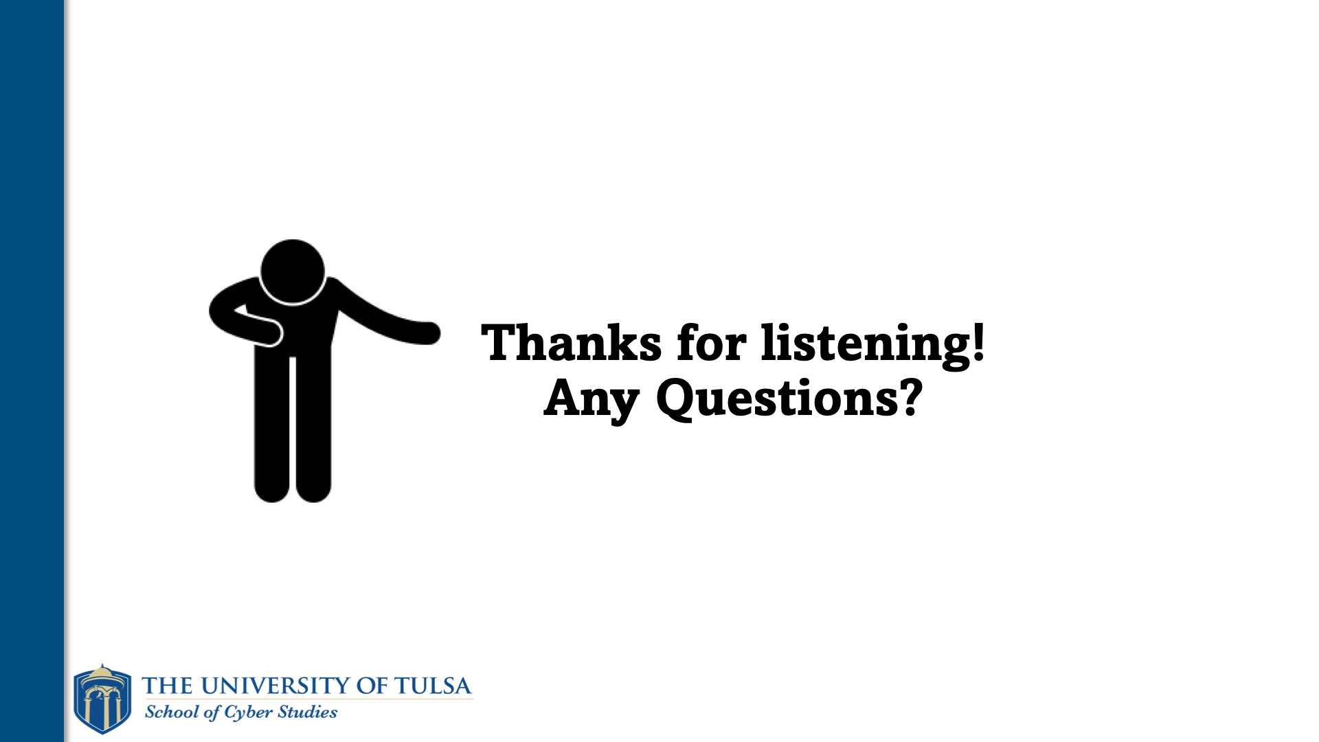 Dapeng Zhang, slide 9. Thanks for listening! Any questions?