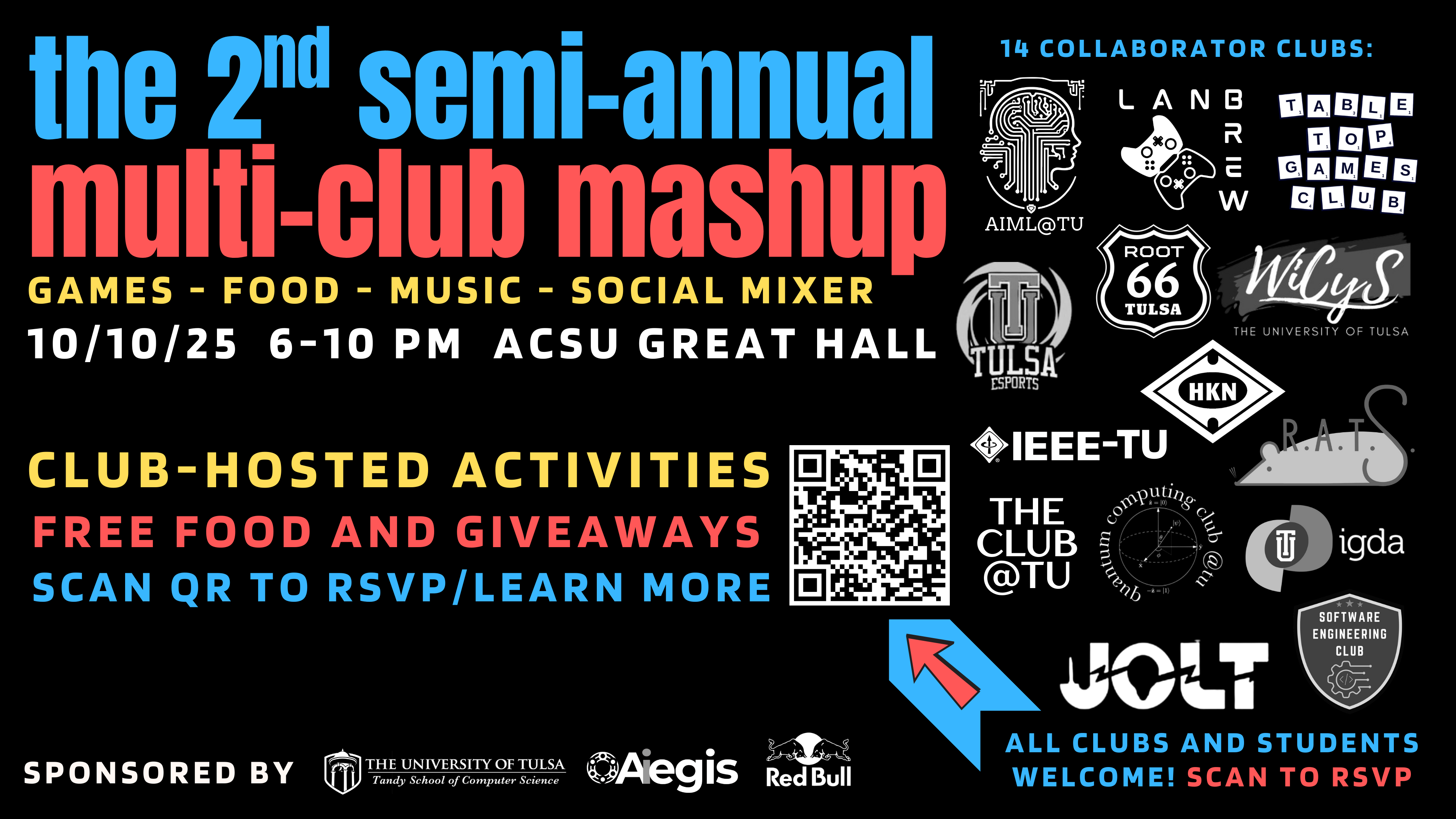 Multi-Club Mashup II flyer, Fall 2025